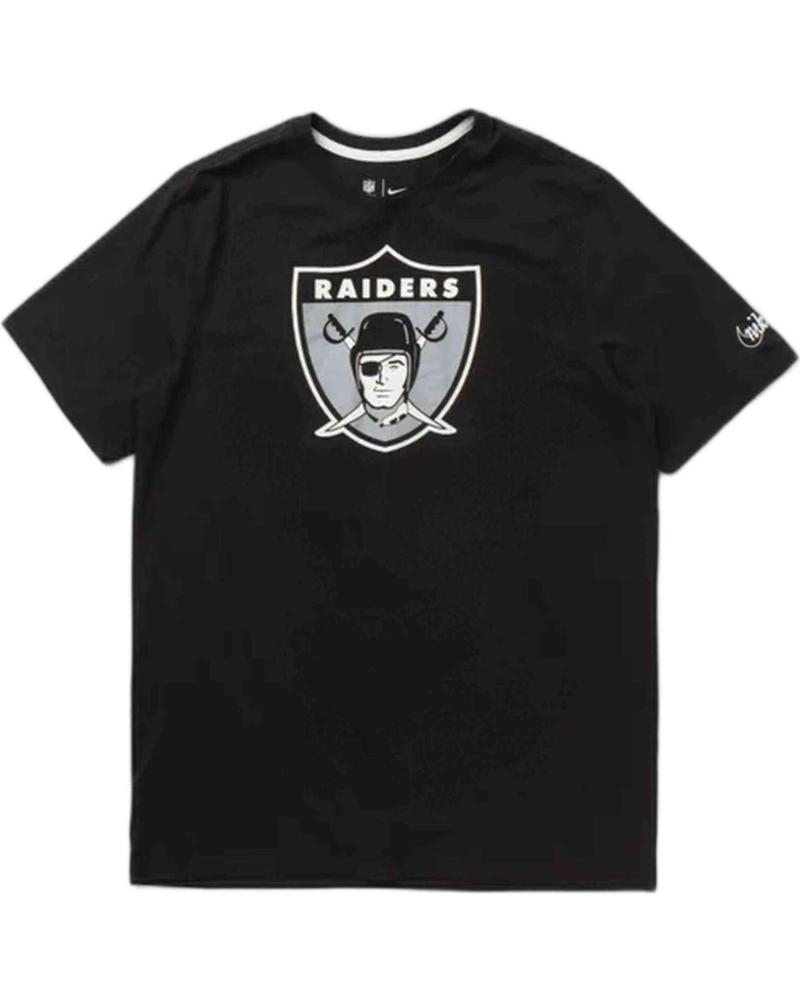 NIKE T-SHIRT SCHWARZ RAIDERS NFL LOGO HERREN NEGRO