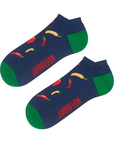 JIMMY LION CALCETINES EN COLOR PARA HOMBRE AZUL