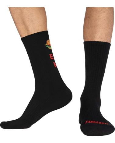 JIMMY LION CALCETINES EN COLOR PARA HOMBRE NEGRO