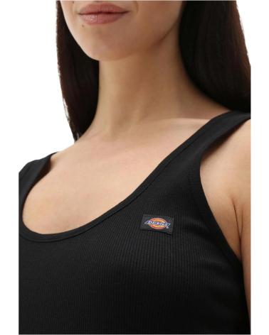 Women's-sleeveless-running-tops-DICKIES-CAMISETAS-Y-POLOS-EN-COLOR-PARA-MUJER-NEGRO