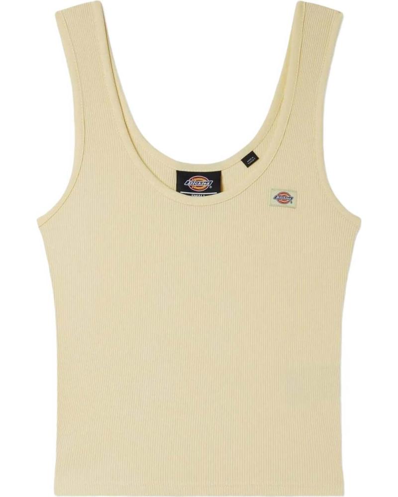 Women's-sleeveless-running-tops-DICKIES-CAMISETAS-Y-POLOS-EN-COLOR-PARA-MUJER-AMARILLO