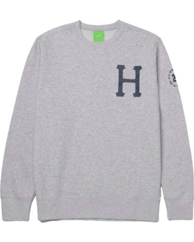 HUF SUDADERAS EN COLOR PARA HOMBRE GRIS