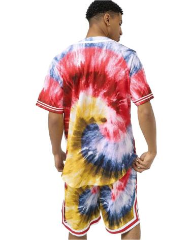 KARL KANI TIE-DYE MULTICOLOR BASEBALL T-SHIRT MEN'S MULTICOLOR