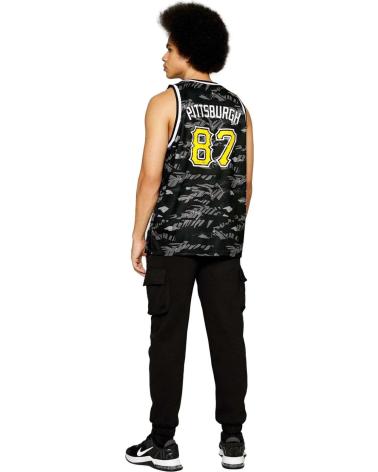 MAGLIA BASKET FANATICS PIRATES NERA CAMOUFLAGE NUMERO 87 MULTICOLOR
