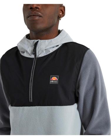ELLESSE FLEECE HOODIE MIT FARBBLÖCKEN FÜR HERREN NEGRO