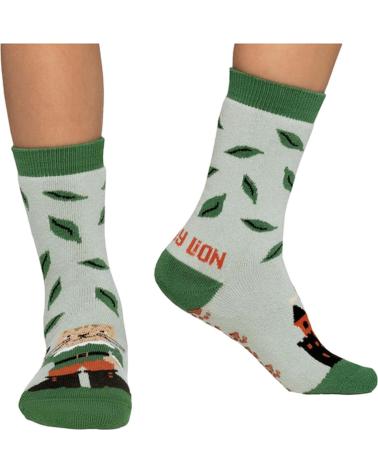 JIMMY LION CALCETINES EN COLOR PARA NINOS VERDE