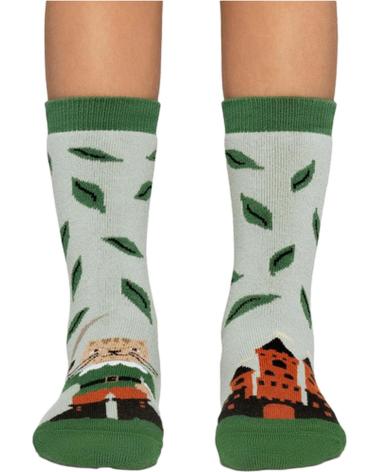 JIMMY LION CALCETINES EN COLOR PARA NINOS VERDE