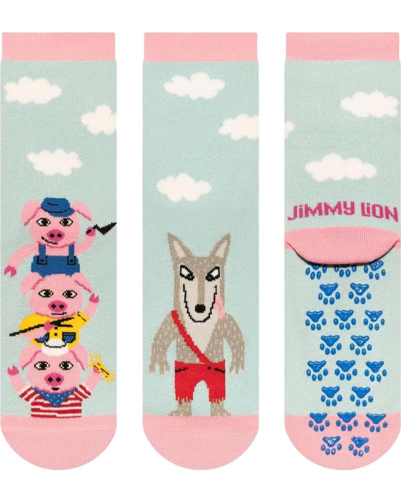 JIMMY LION CALCETINES EN COLOR PARA NINOS AZUL