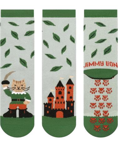 JIMMY LION CALCETINES EN COLOR PARA NINOS VERDE