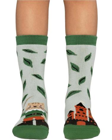 JIMMY LION CALCETINES EN COLOR PARA NINOS VERDE