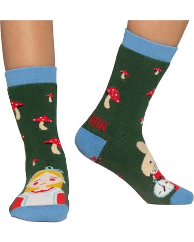 JIMMY LION CALCETINES EN COLOR PARA NINOS VERDE