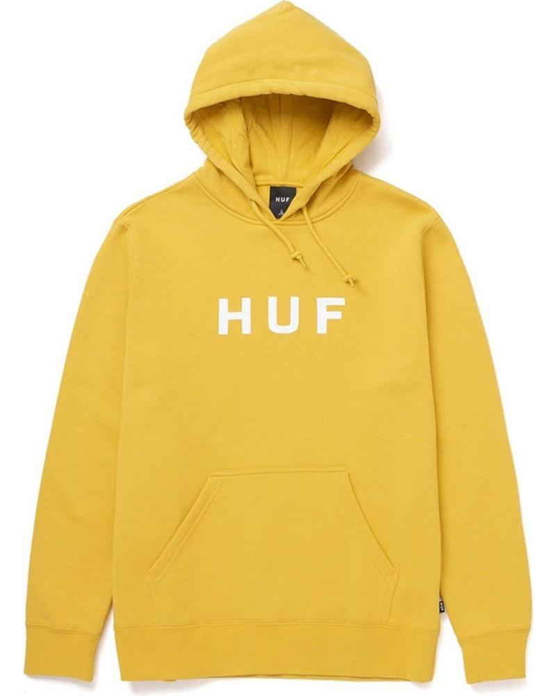 HUF SUDADERAS EN COLOR PARA HOMBRE AMARILLO