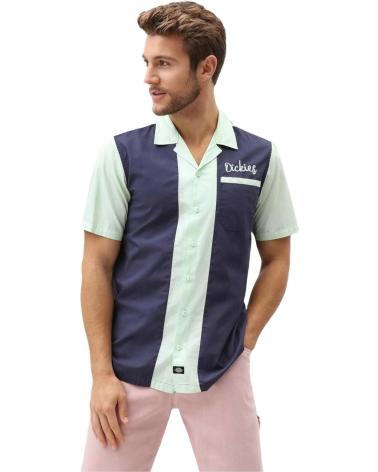CAMISA CASUAL DICKIES BICOLOR AZUL PARA HOMEM AZUL