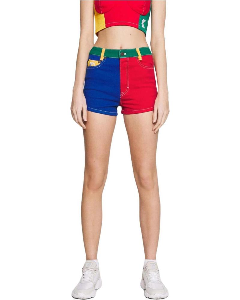 Inizio-KARL-KANI-PANTALONES-CORTOS-EN-COLOR-PARA-MUJER-ROJO