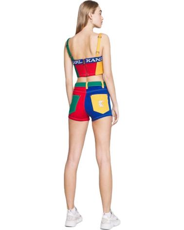 Inizio-KARL-KANI-PANTALONES-CORTOS-EN-COLOR-PARA-MUJER-ROJO