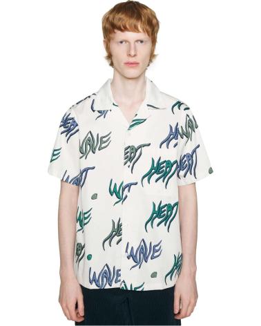 CAMISA CARHARTT WIP COM ESTAMPA GRÁFICA ABSTRATA BRANCA BLANCO