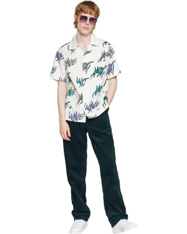 CAMISA CARHARTT WIP COM ESTAMPA GRÁFICA ABSTRATA BRANCA BLANCO
