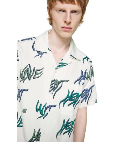 CAMISA CARHARTT WIP COM ESTAMPA GRÁFICA ABSTRATA BRANCA BLANCO