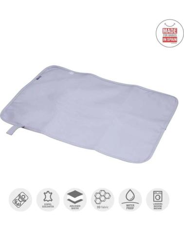 FALTBARE WICKELUNTERLAGE FÜR UNTERWEGS CAMBRASS FÜR BABYS - BLAU AZUL