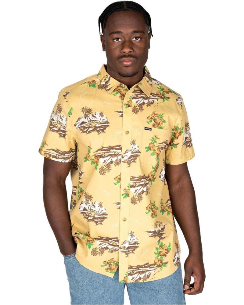 BRIXTON CAMISAS EN COLOR PARA HOMBRE AMARILLO