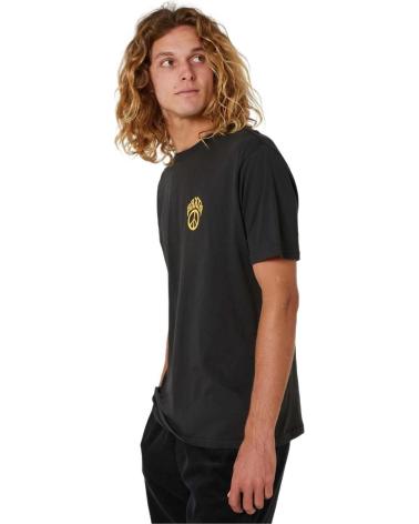 SCHWARZES BRIXTON T-SHIRT MIT MINIMALISTISCHEM LOGO NEGRO