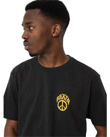 SCHWARZES BRIXTON T-SHIRT MIT MINIMALISTISCHEM LOGO NEGRO