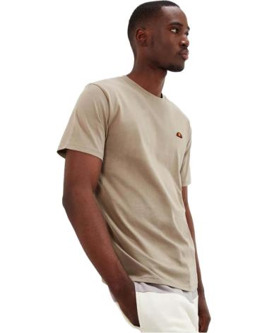 ELLESSE T-SHIRT EN COTON COL HENLEY KAKI POUR HOMME VERDE
