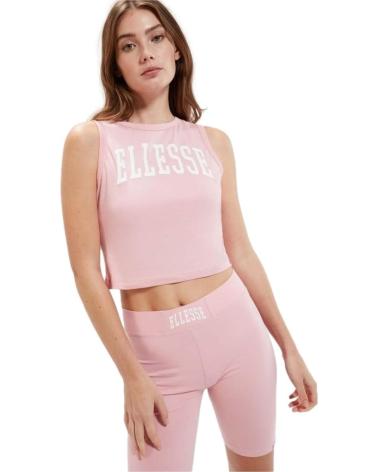 ELLESSE SLEEVELESS CROP TOP FOR WOMEN - PINK ROSA