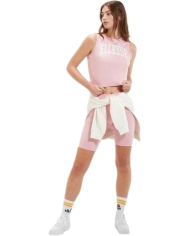 ELLESSE SLEEVELESS CROP TOP FOR WOMEN - PINK ROSA