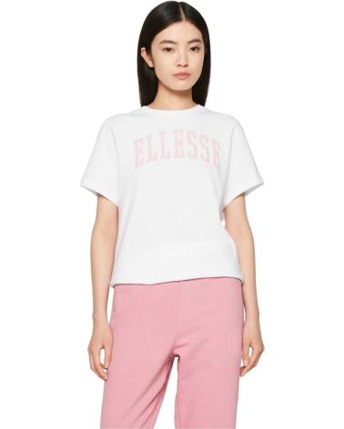 ELLESSE WHITE T-SHIRT WITH ARCHED LOGO PRINT FOR WOMEN BLANCO