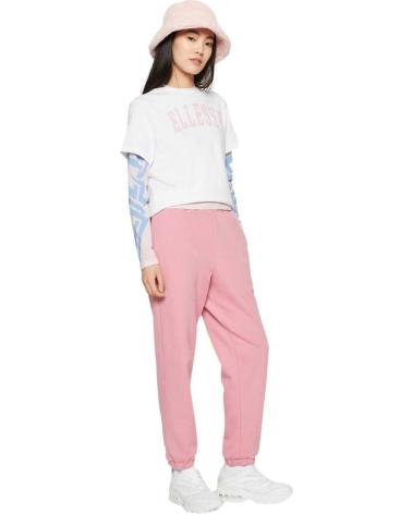 ELLESSE WHITE T-SHIRT WITH ARCHED LOGO PRINT FOR WOMEN BLANCO