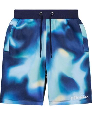 ELLESSE SPORT SHORTS WITH ABSTRACT MULTICOLOR PRINT MULTICOLOR