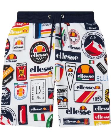 ELLESSE SPORT SHORTS WITH MULTICOLOR LOGO PRINT MULTICOLOR