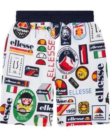PANTALONCINI SPORTIVI ELLESSE CON STAMPA LOGHI MULTICOLORE MULTICOLOR
