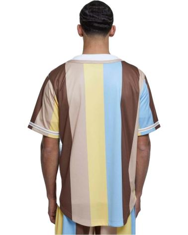 KARL KANI PATCHWORK STRIPED BASEBALL T-SHIRT MULTICOLOR MULTICOLOR