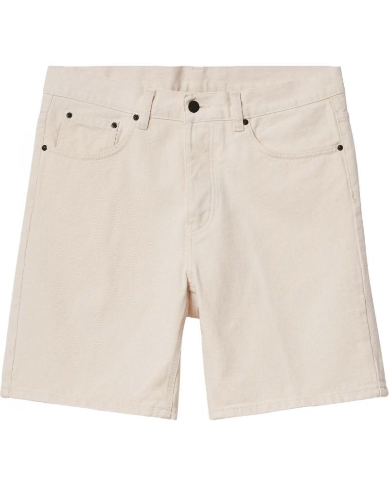 CARHARTT SHORTS CLÁSSICOS DE ALGODÃO BEGE BEIGE