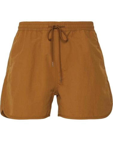 CARHARTT MEN'S BROWN SWIM SHORTS MARRóN