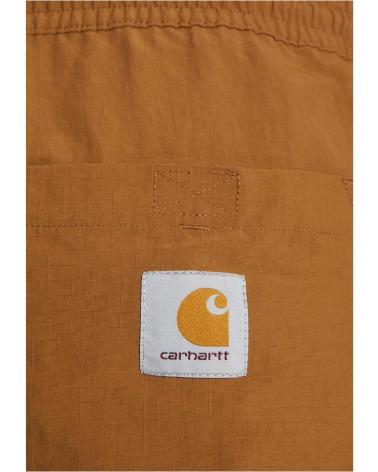 CARHARTT MEN'S BROWN SWIM SHORTS MARRóN