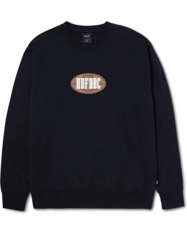 HUF SUDADERAS EN COLOR PARA HOMBRE NEGRO
