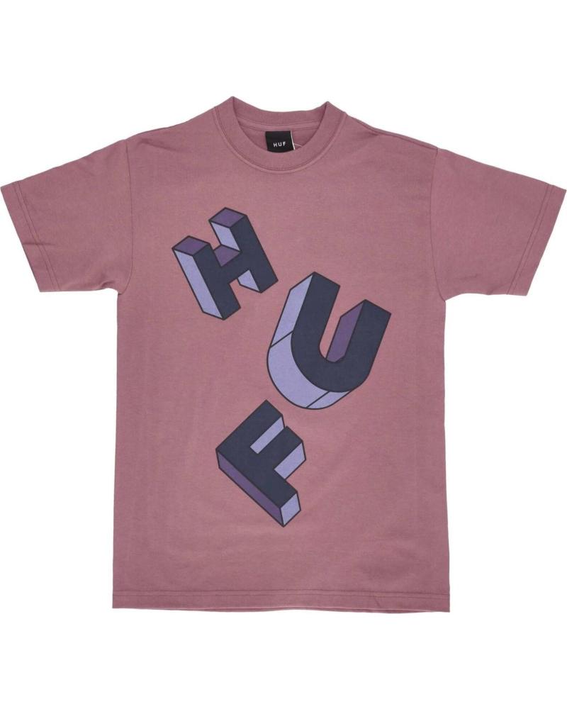 T-SHIRT HUF AVEC LOGO DISTORDU ROUGE ROJO