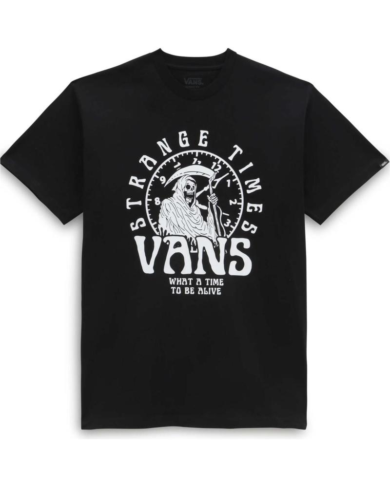 T-SHIRT VANS OFF THE WALL NOIR IMPRIMÉ NEGRO