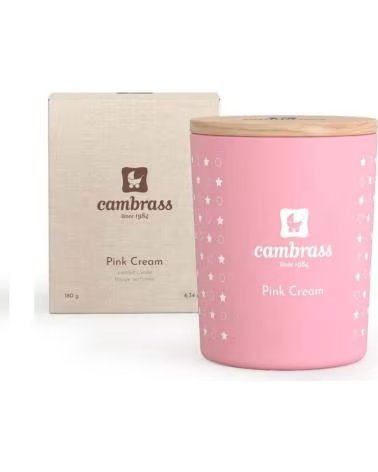 CAMBRASS VELA AROMÁTICA EN CASA PINK CREAM ROSA
