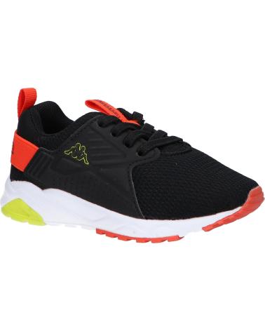 Scarpe sport per Bambina e Bambino KAPPA 33157XW SAN PUERTO A2L INF BB BLACK-ORANGE DK-GREEN LIME