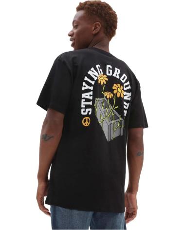 SCHWARZES VANS OFF THE WALL T-SHIRT MIT RÜCKENPRINT NEGRO