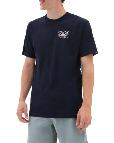 MARINEBLAUES VANS OFF THE WALL T-SHIRT MIT RÜCKENPRINT AZUL