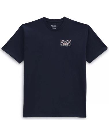 T-SHIRT BLEU MARINE VANS OFF THE WALL AVEC IMPRIMÉ AU DOS AZUL