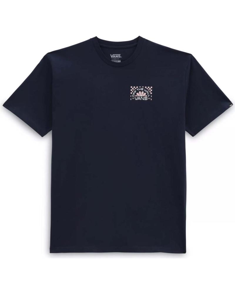 MARINEBLAUES VANS OFF THE WALL T-SHIRT MIT RÜCKENPRINT AZUL