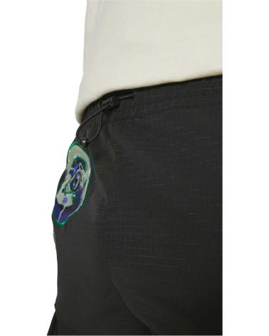 PANTALONCINI CARGO KARL KANI NERI CON STAMPA GRAFICA NEGRO