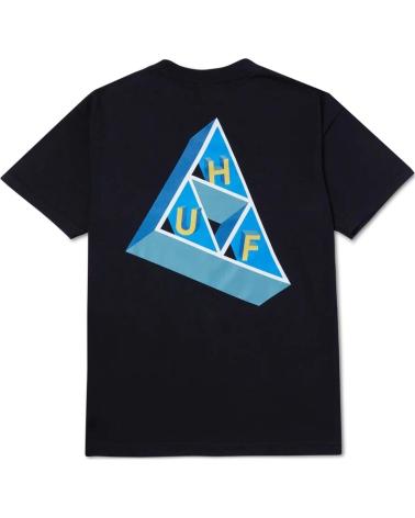 HUF T-SHIRT NOIR AVEC GRAPHIQUE HUF TRIANGLE NEGRO