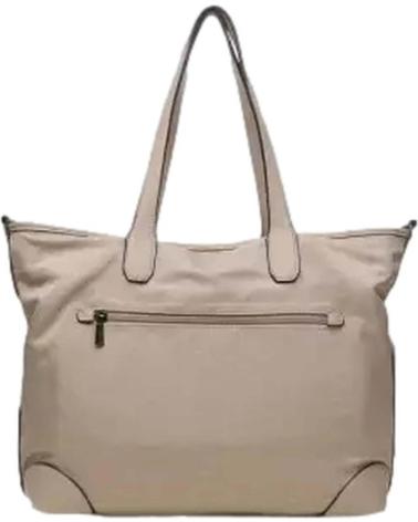 ABBACINO BROWN TOTE BAG WITH DETACHABLE EXTERNAL POCKETS MARRóN
